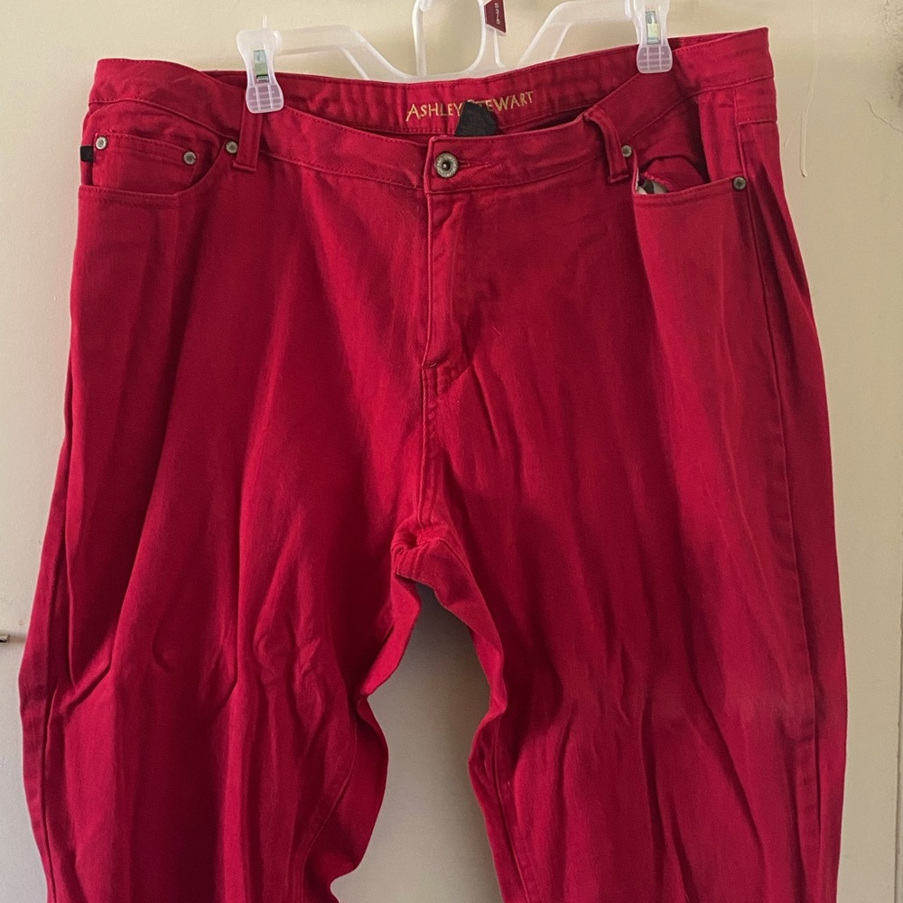 Ashley Stewart size 18 W red color